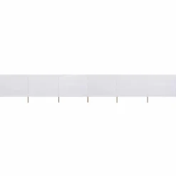 vidaXL Vindskydd 6 paneler tyg 800x160 cm sandvit