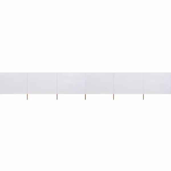 vidaXL Vindskydd 6 paneler tyg 800x160 cm sandvit