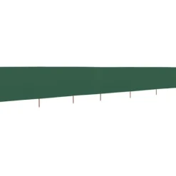 Clearance Vindskydd 6 paneler tyg 800x120 cm grön Vinddekoration