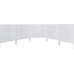 Best Vindskydd 5 paneler tyg 600x120 cm sandvit - Vindskärm - Vindskärmar - Home & Living Vinddekoration