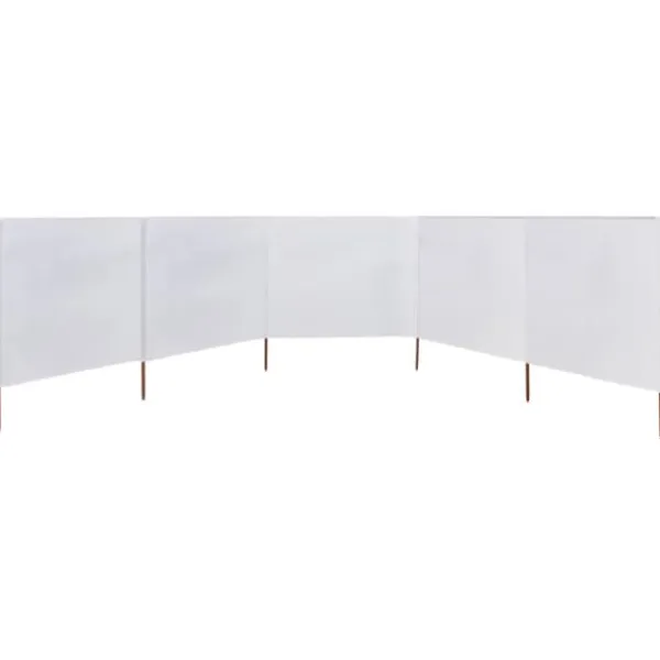 Best Vindskydd 5 paneler tyg 600x120 cm sandvit - Vindskärm - Vindskärmar - Home & Living Vinddekoration