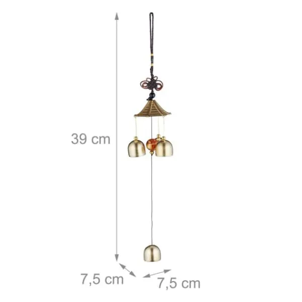 Sale Vindspel, 39x7.5x7.5 cm, Guld Vinddekoration