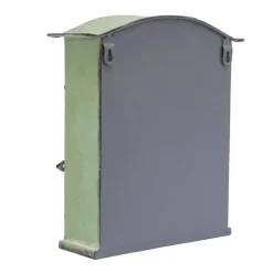 Online Vintage Brevlåda - Väggmonterad Brevlåda - För Staket - Präglad Metall - Utomhusbruk - 27×10,5×31,2 cm - Brevinkast 9,5×1,5 cm - Grön Postlådor & Brevlådor