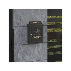 vidaXL Vintage väggpostlåda - - Bronze - Gjutet aluminium - 29x13x41 cm - Rostbeständig - Vattentät