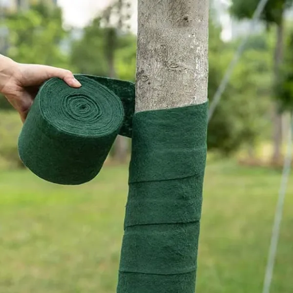 Vinterskydd för träd med dubbla lager och plastfilm, 20 meter