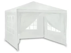 Vit trädgårdspaviljong 3x3m 4936