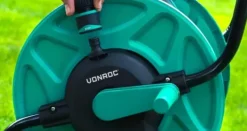Vonroc Slangvagn Set 20m – Inkl. Premium Munstycke, Slangkopplingar & Krananslutning – För Trädgård, Biltvätt och Pool