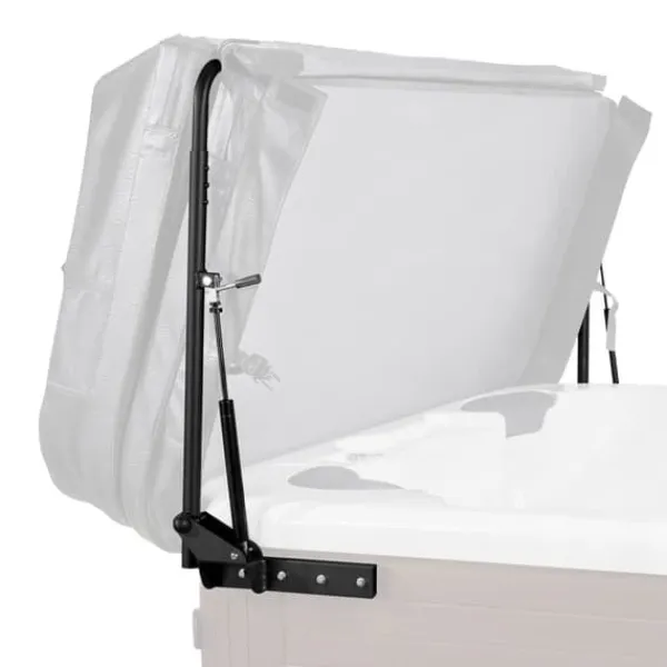 Sale Värmebadsskydder Lyft, Hydraulisk Spakåpa Lyft, Justerbar Bredd 69" - 96,5", Dubbelinstallera, Passar Olika Storlekar Spa & Utomhusbad