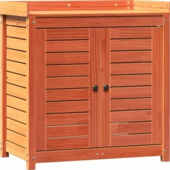 Sale Växtbord med hyllor i massiv furu - Planteringsbord för trädgård | Färg: Brun | Storlek: 82,5x50x86,5 cm Planteringsbänkar