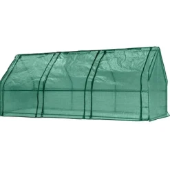 VÄXTHUS 240*90*90 CM, PE-FOLIE 135G, METALLKONSTRUKTION - T N15-912