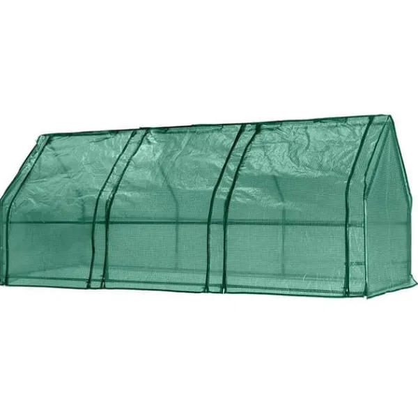 VÄXTHUS 240*90*90 CM, PE-FOLIE 135G, METALLKONSTRUKTION - T N15-912