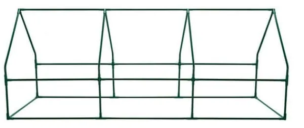 VÄXTHUS 240*90*90 CM, PE-FOLIE 135G, METALLKONSTRUKTION - T N15-912