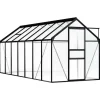 vidaXL Växthus antracit aluminium 8,17 m³