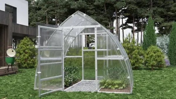 Växthus "Arrow" 3x8m med 4mm polykarbonat Växthus