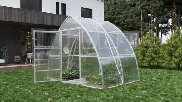 Växthus "Arrow" 3x8m med 4mm polykarbonat Växthus