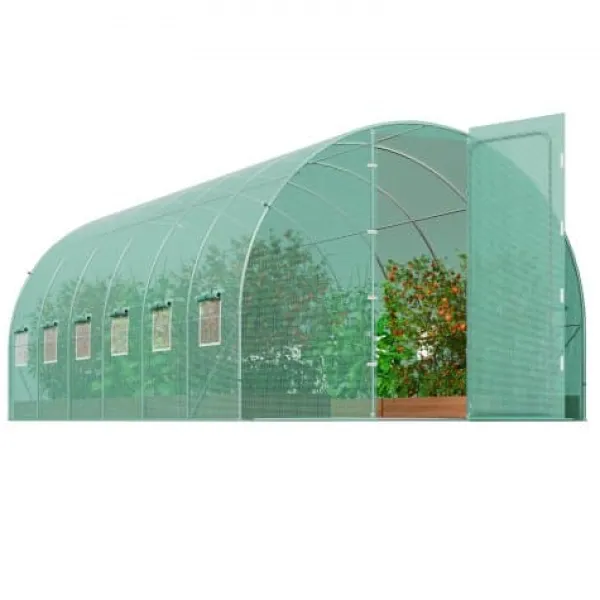 Online Växthus, Gångtunnel, 590x295x225 cm, Grön, Stålram Växthus