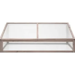 Växthus grå 110x58,5x39 cm granträ - Växthus - Drivhus - Home & Living Växthus