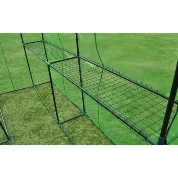 Växthus i stål XL – Perfekt för hobbyträdgård | Färg: Grön | Storlek: XL