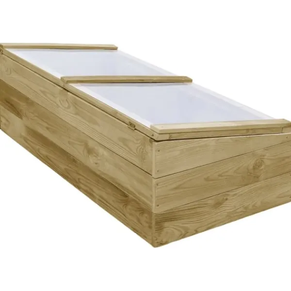 vidaXL Växthus impregnerad furu 100x50x35 cm