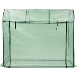 vidaXL Växthus med blixtlåsförsedd dörr 200x80x170 cm