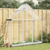 vidaXL Växthus med ram silver 169x58x202 cm aluminium