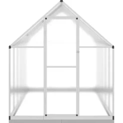 vidaXL Växthus med ram silver 334x169x202 cm aluminium