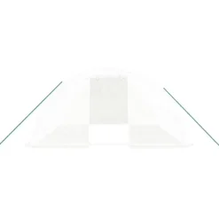 Hot Växthus med stålram - Rymligt för frukter & grönsaker | Färg: Vit | Storlek: 16 m² (4x4x2 m) Växthus