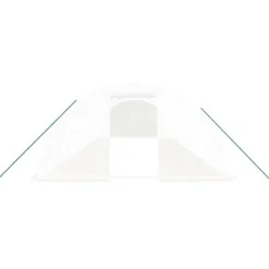 Outlet Växthus med stålram - Rymligt och robust | Färg: Vit | Storlek: 10x4x2 m | Yta: 40 m² Växthus