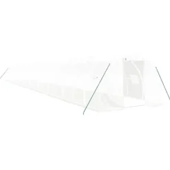 New Växthus med stålram vit 66 m² 22x3x2 m Växthus
