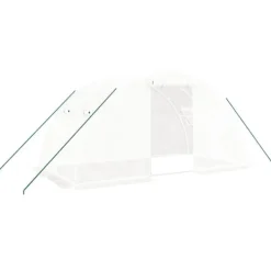 Sale Växthus med stålram vit 8 m² 4x2x2 m Växthus