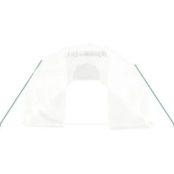 vidaXL Växthus med stålram vit 54 m² 18x3x2 m