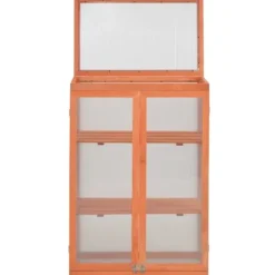 vidaXL Växthus trä 75x47x109 cm