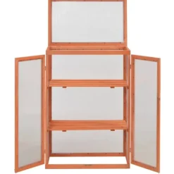 vidaXL Växthus trä 75x47x109 cm