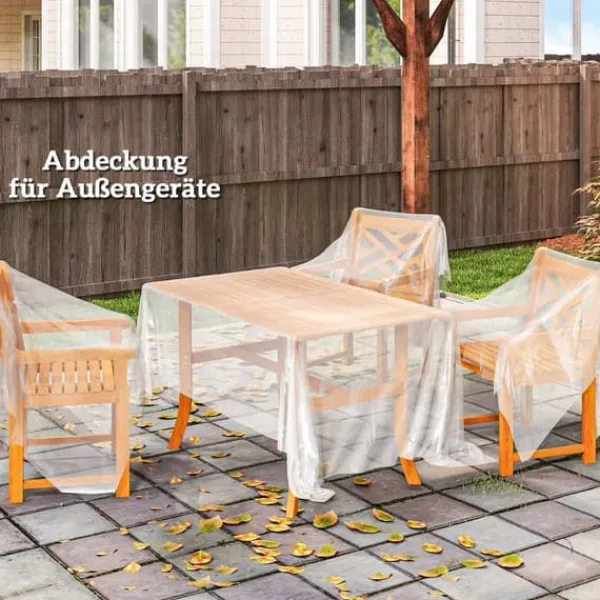 Hot Växthusfolie 8x10 m, vattentät med UV-skydd, extra tjock, transparent Växthus