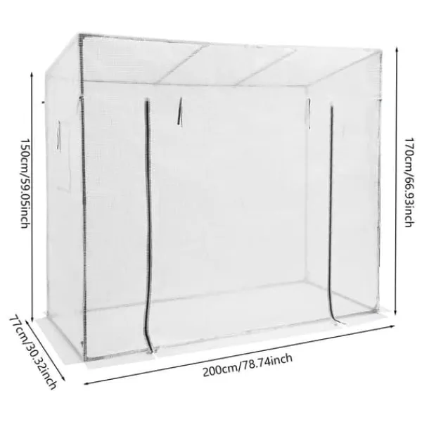 Online Växthusset, Hållbara Material, Mångsidig Trädgårdslösning,Beige Växthus
