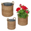 Online Växtkorg Set, 42x37 cm, Natur, Silver Trädgårdskorgar