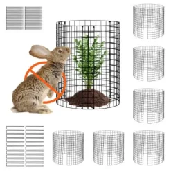 Clearance Växtskydd, 6-pack, 32x35,5 cm, Metall, Justerbar, Utomhus Kompostering