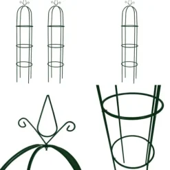 Växtstöd obelisk 2 st - Rosenbåge - Spaljé - Home & Living