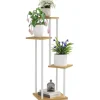 Online Växtställ - Blomhylla - 4 Nivåer - Trä - Fristående - 53 x 42 x 85 cm - Natur Växtställ