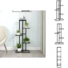 Outlet Växtställ - Living Växtställ med 5 hyllor 43x22x98 cm svart metall Växtställ