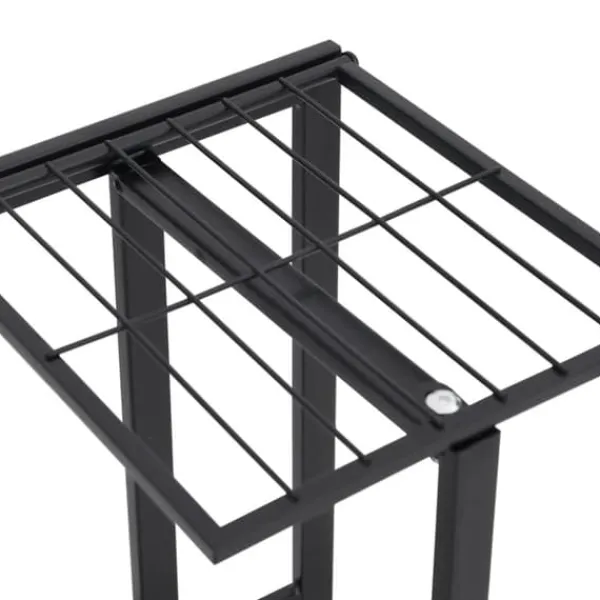 Outlet Växtställ - Living Växtställ med 5 hyllor 43x22x98 cm svart metall Växtställ