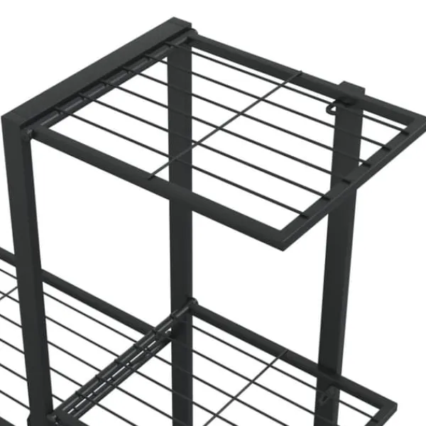 Växtställ - Living Växtställ på hjul 94,5x25x92,5 cm svart metall