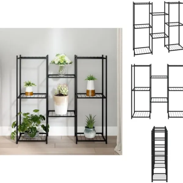 Växtställ - Living Växtställ 83x25x80 cm svart järn