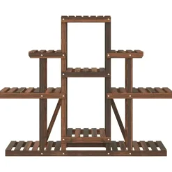 Outlet Växtställ - Living Växtställ 110x25x96 cm massivt granträ Växtställ