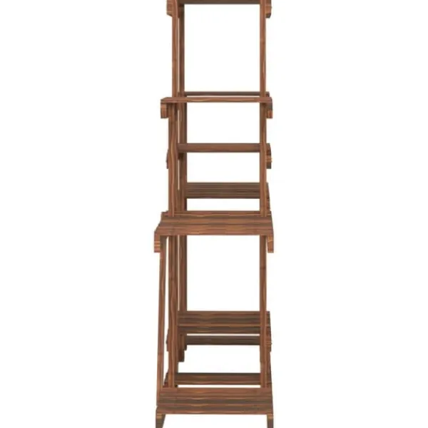 Outlet Växtställ - Living Växtställ 110x25x96 cm massivt granträ Växtställ
