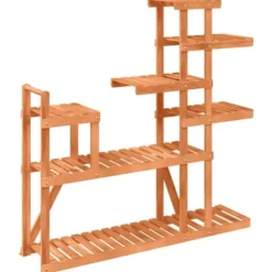 Växtställ - Living Växtställ 110x25x111 cm massivt granträ