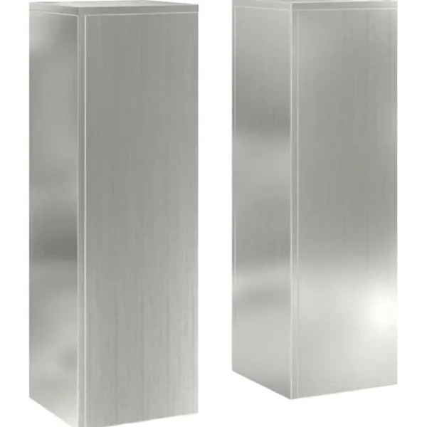 vidaXL Växtställ 2 pcs Silver 24 x 24 x 75 cm Galvaniserat stål