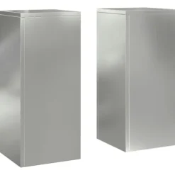 Online Växtställ 2 pcs Silver 24 x 24 x 55 cm Galvaniserat stål Växtställ