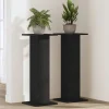 vidaXL Växtställ 2 pcs Svart Ek 30 x 30 x 80 cm Konstruerat trä