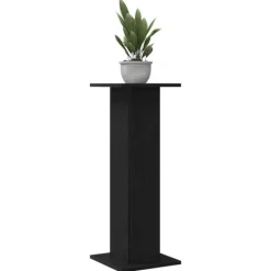 vidaXL Växtställ 2 pcs Svart Ek 30 x 30 x 80 cm Konstruerat trä